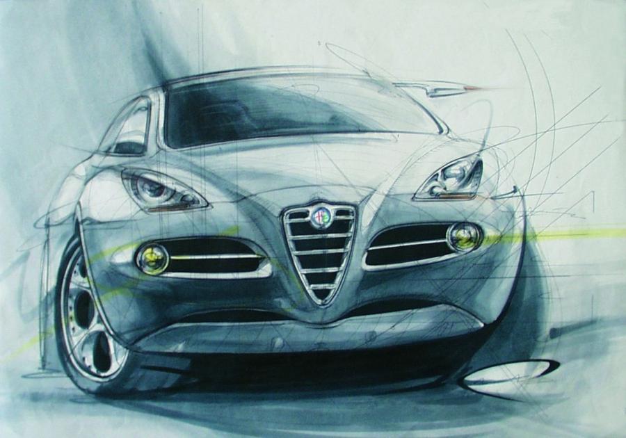 Эскиз Alfa Romeo Kamal Concept 2003 года  (фото 1 из 22)